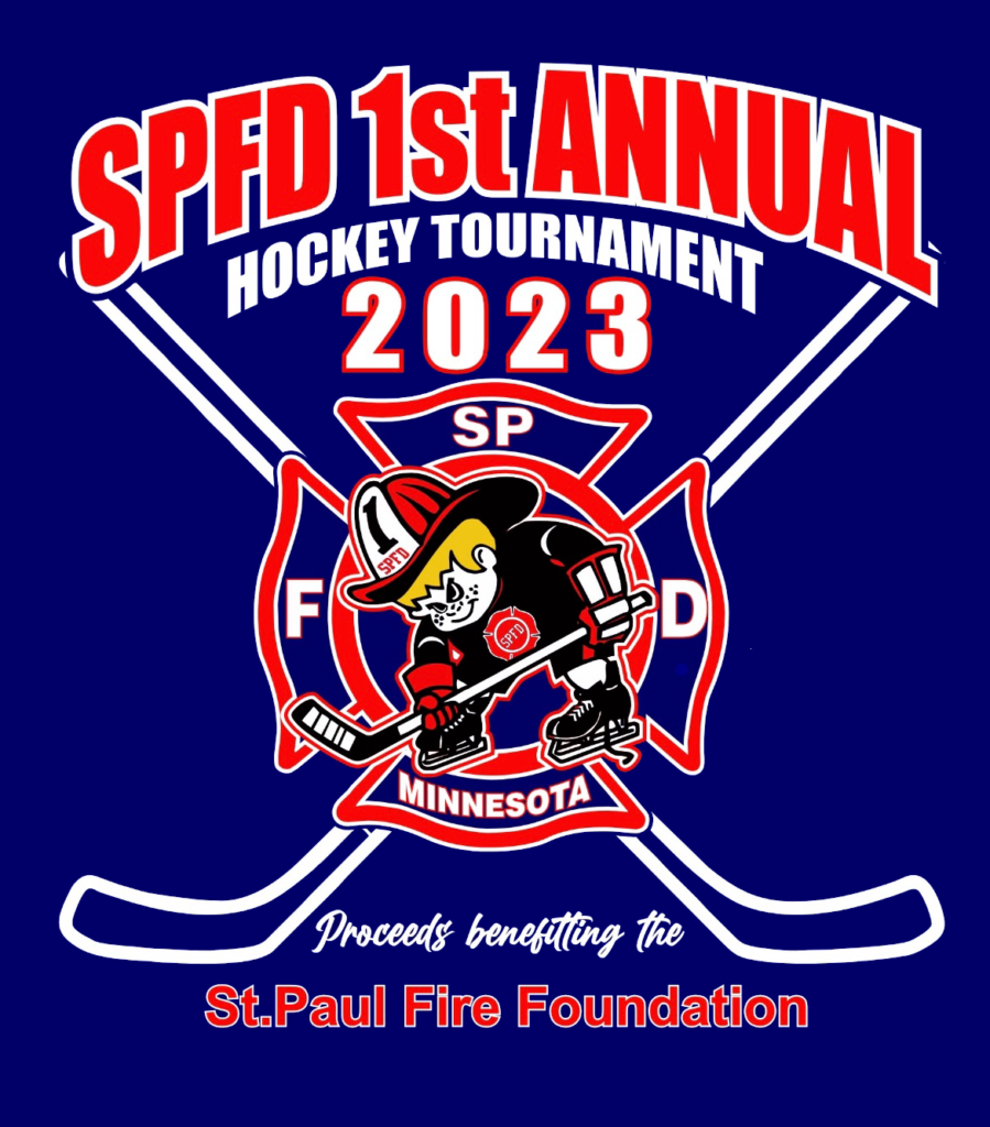 flyer illustration for the first annual SPFD Hockey Tournament